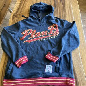 Vintage Plan B Skateboarding Sweatshirt Hoodie Pullover Size Small Y2K Skater
